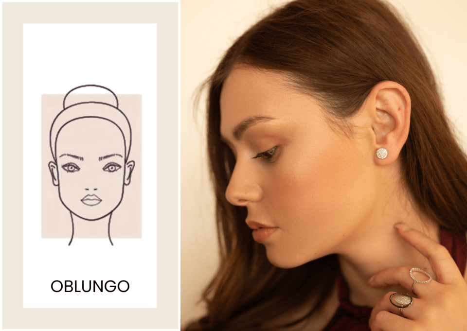 Quale orecchino abbinare al viso oblungo
