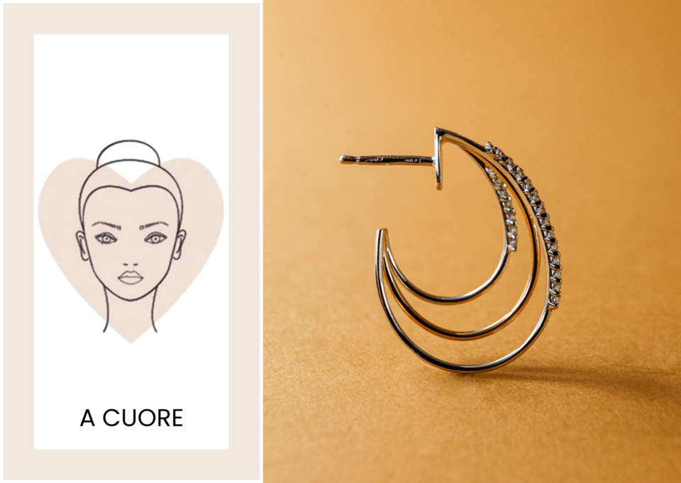  Quale orecchino abbinare al viso a cuore